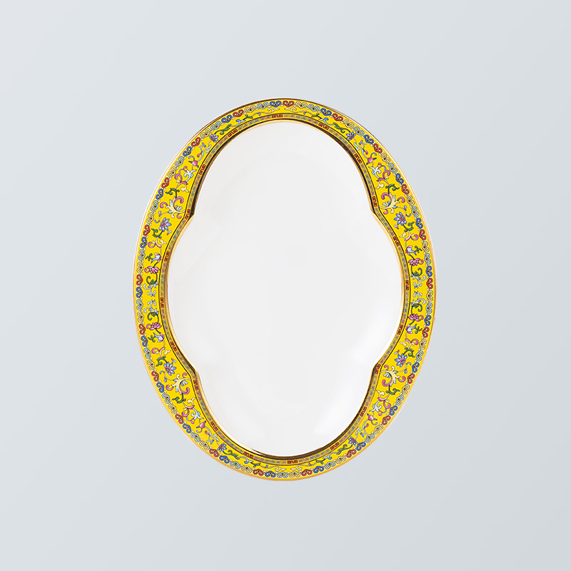 盛世如意國(guó)韻黃魚盤